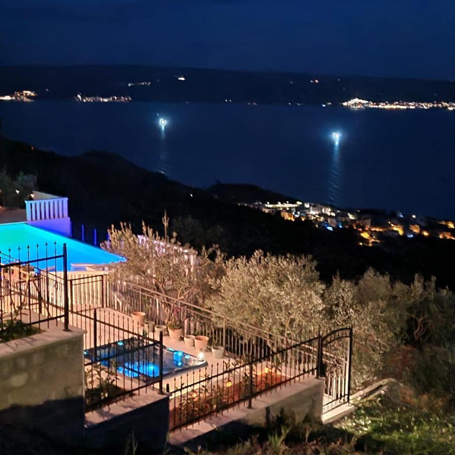 Sea View Luxury Apart Hotel Villa Conte With Swiming Pool And Romantic Spa Podstrana Zewnętrze zdjęcie